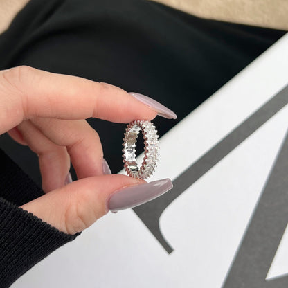 [Am jewelry]Splashy Ornate Emerald Cut Cocktail Ring