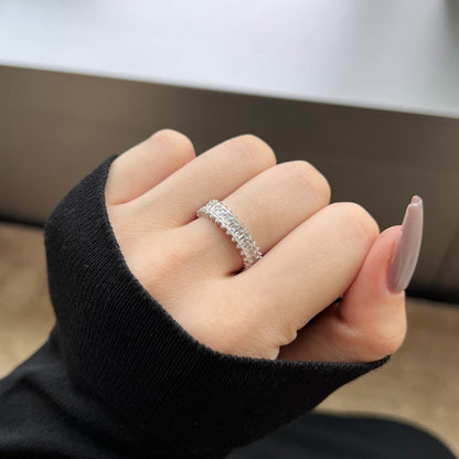 [Am jewelry]Splashy Ornate Emerald Cut Cocktail Ring