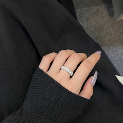 [Am jewelry]Splashy Ornate Emerald Cut Cocktail Ring