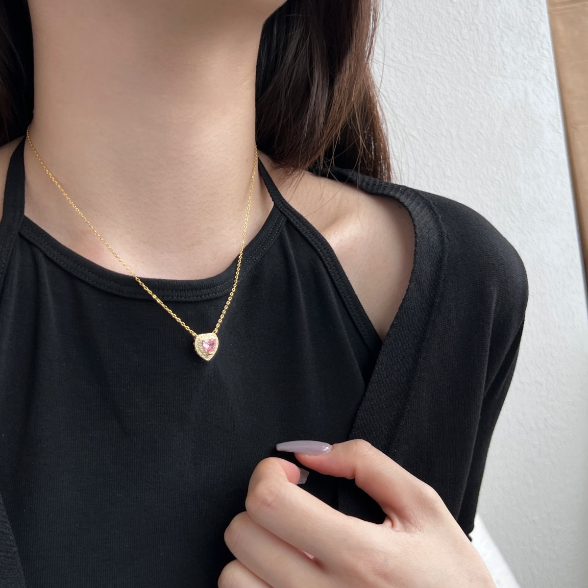 [Am jewelry]Exquisite Heart Shape Necklace