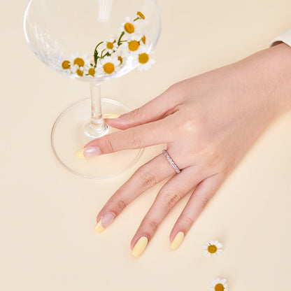 [Am jewelry]Dainty Ebullient Round Cut Daily Ring