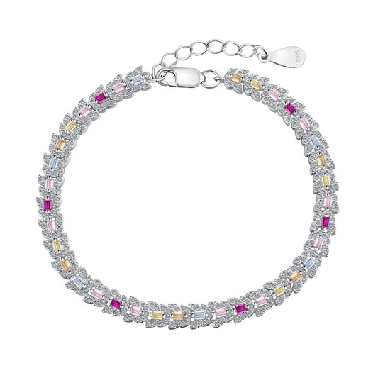 [Am jewelry]Delicate Colorful Multi Cut Daily Bracelet