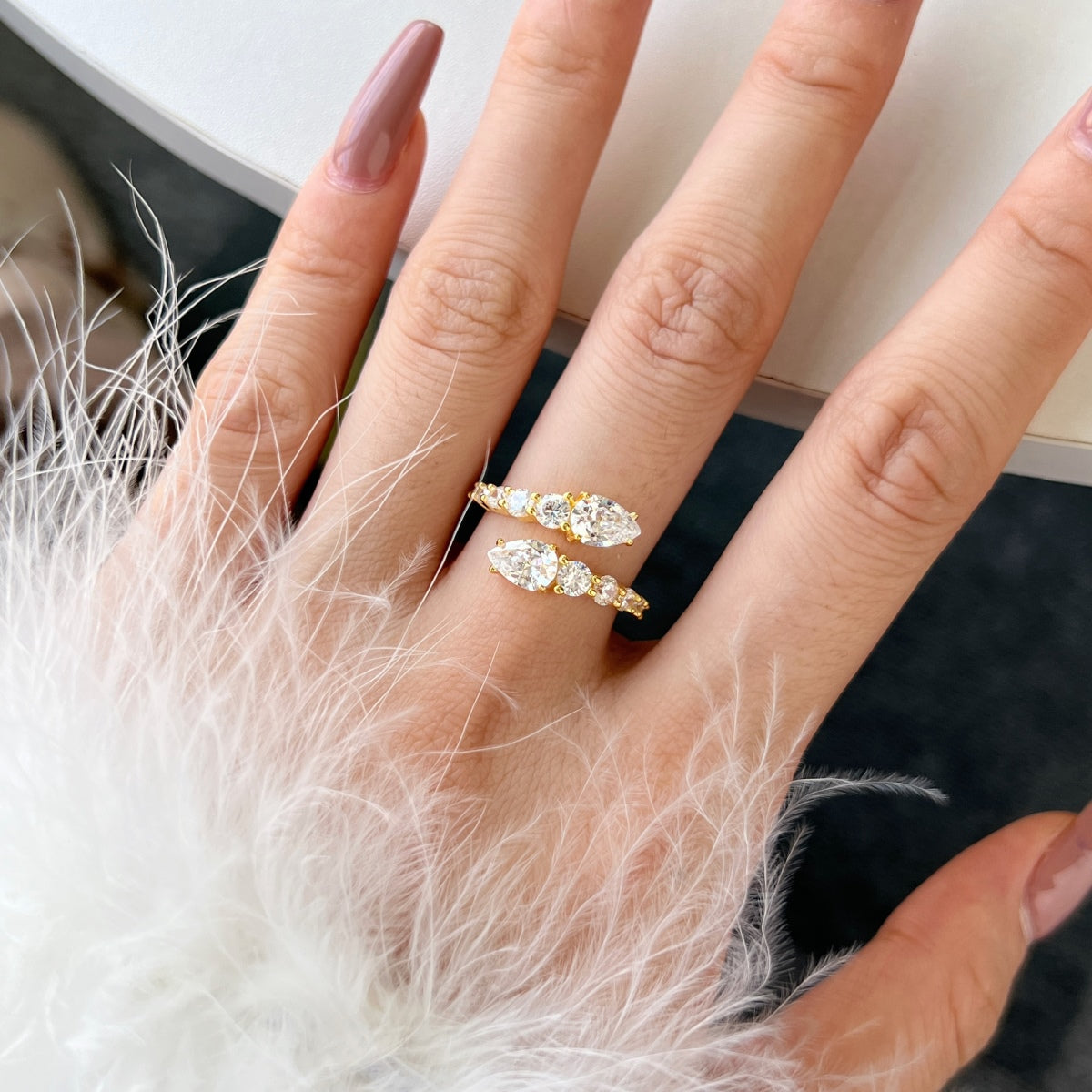 [Am jewelry]Delicate Lively Snake Shape Daily Ring