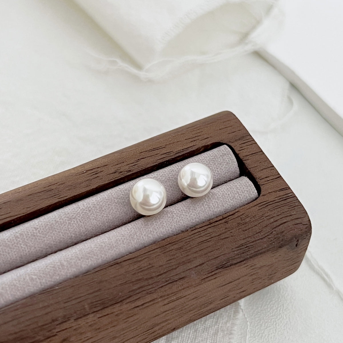 [Am jewelry]Delicate Pearl Earrings
