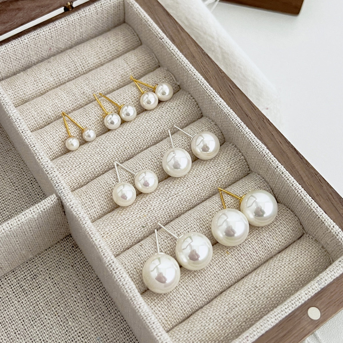 [Am jewelry]Delicate Pearl Earrings