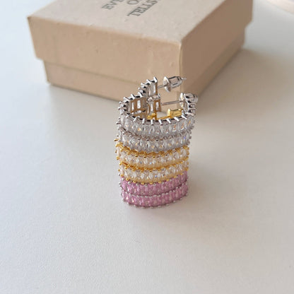 [Am jewelry]Radiant Heart Cutout Earrings