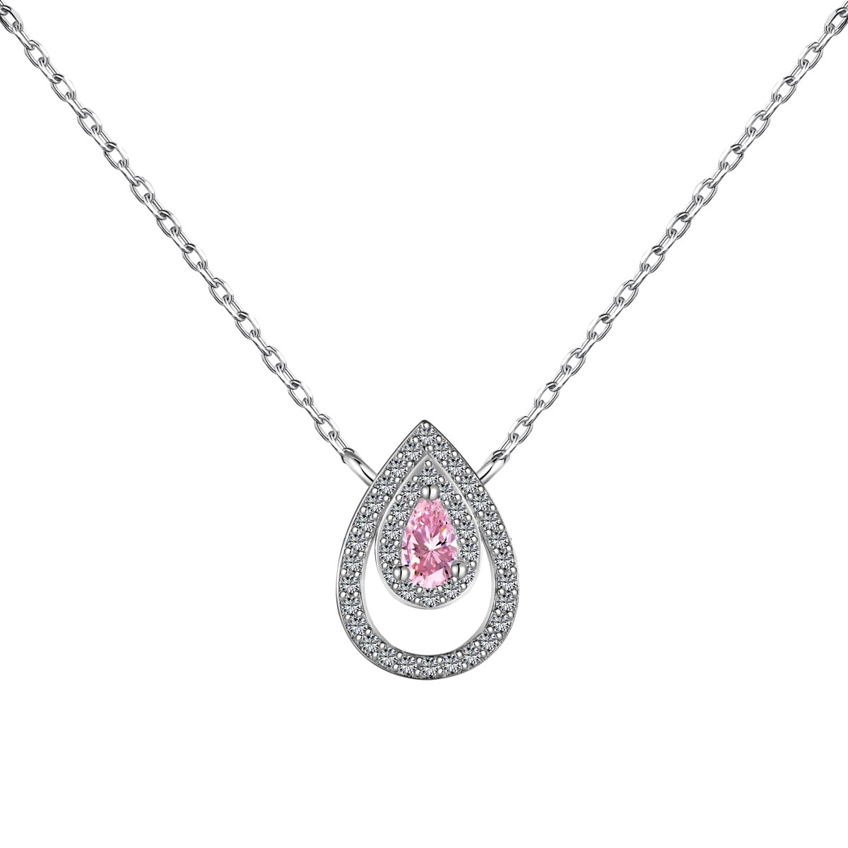 [Am jewelry]Sparkling Pear Cut Necklace