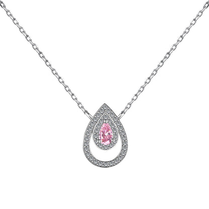 [Am jewelry]Sparkling Pear Cut Necklace