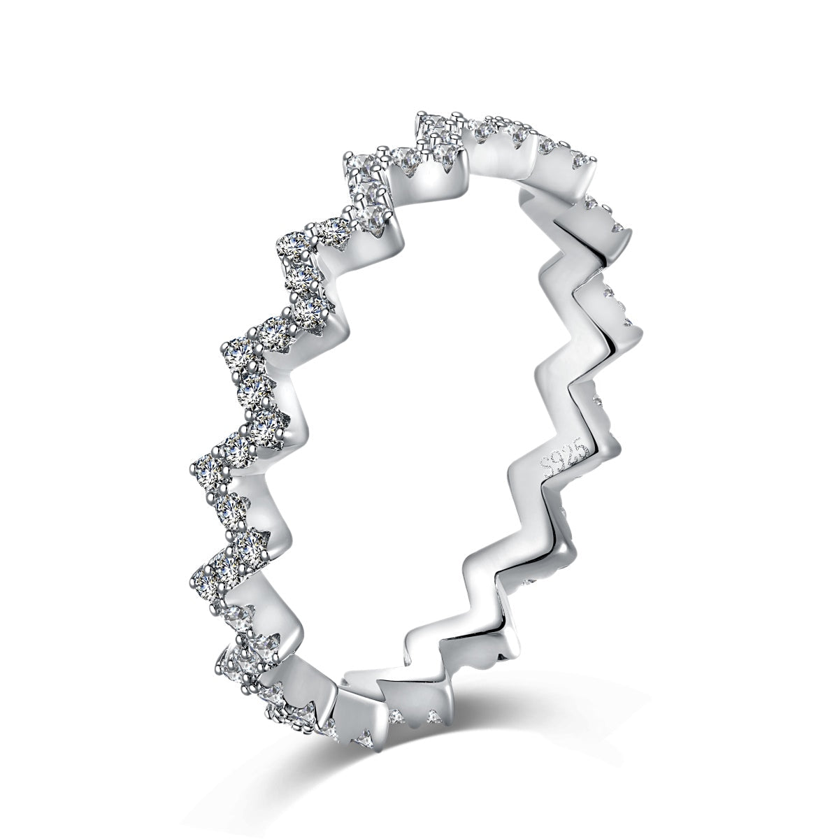 [Am jewelry]Delicate Enchanting Wave Shape Daily Ring