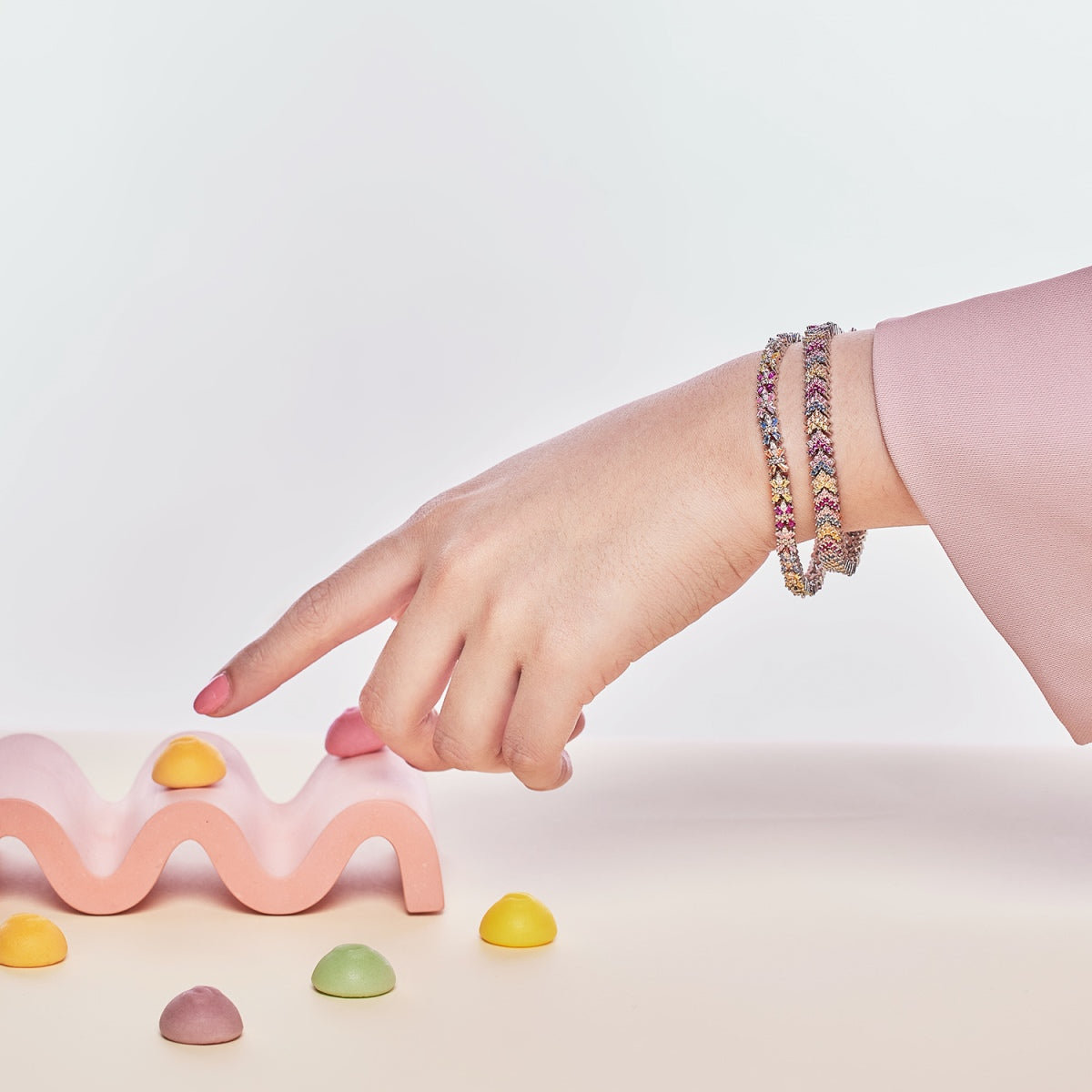 [Am jewelry]Ornate Sparkling Round Cut Party Bracelet