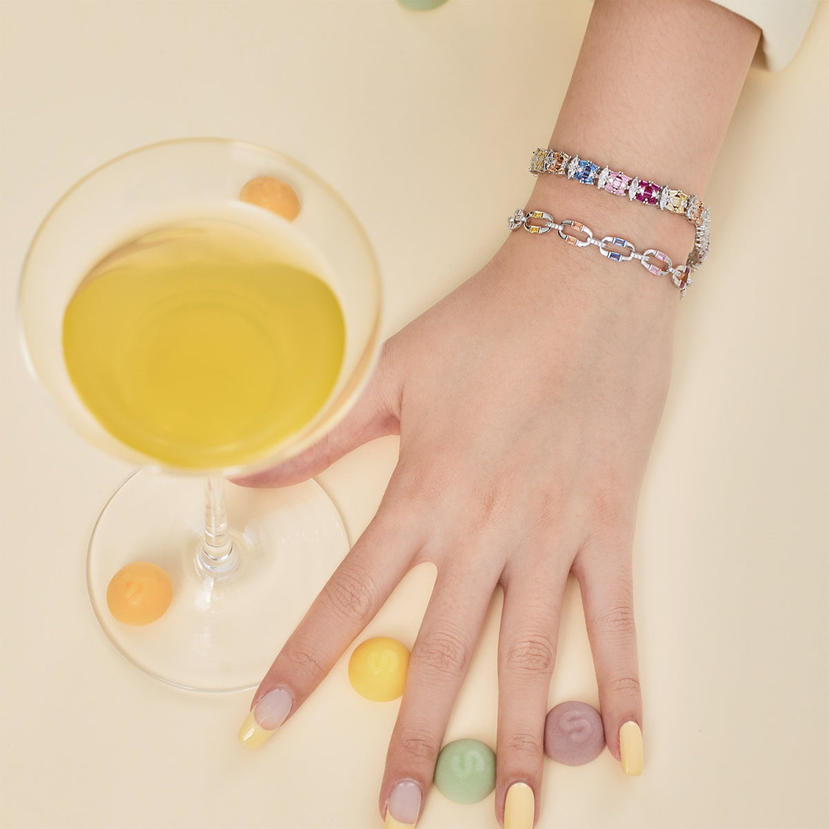 [Am jewelry]Dazzling Colorful Daily Bracelet