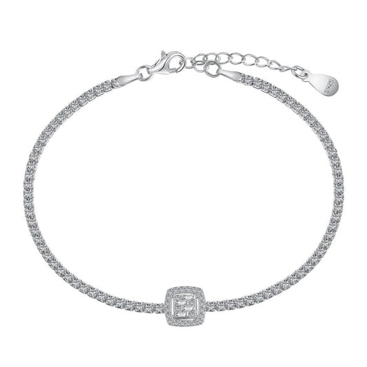 [Am jewelry]Luxurious Dazzling Square Shape Banquet Bracelet