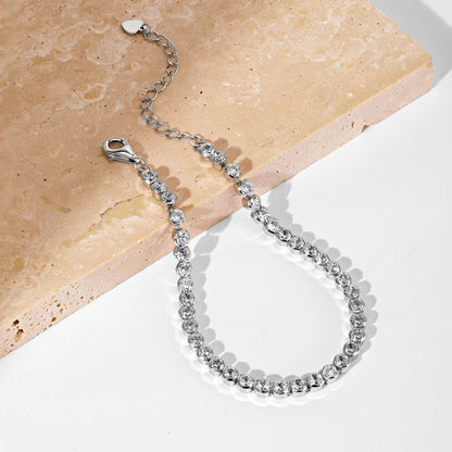 [Am jewelry]Dazzling Sparkling Round Cut Daily Bracelet