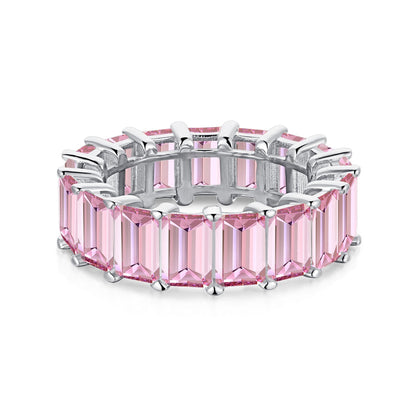 [Am jewelry]0.75 Carat Elegant Emerald Cut Tennis Ring