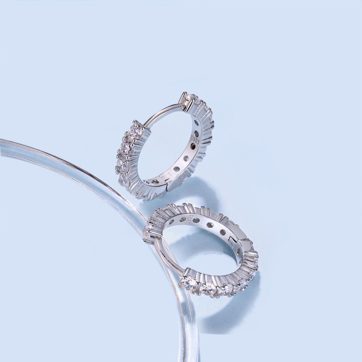 [Am jewelry]Radiant Colorful Round Cut Earrings