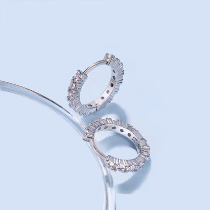 [Am jewelry]Radiant Colorful Round Cut Earrings