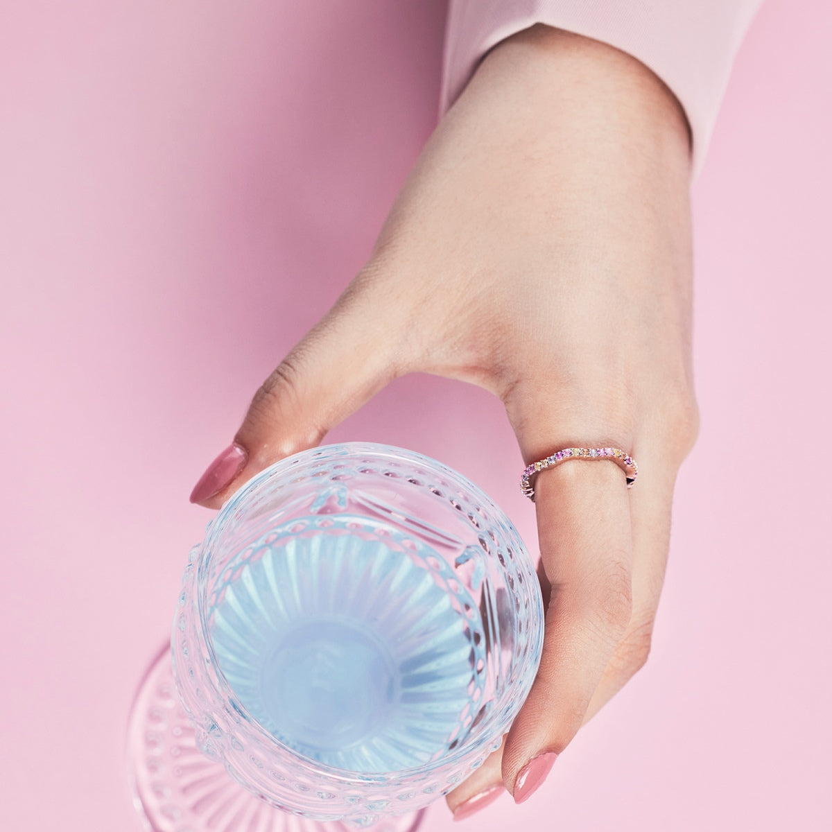 [Am jewelry]Dainty Colorful Round Cut Party Ring