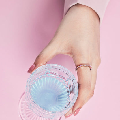 [Am jewelry]Dainty Colorful Round Cut Party Ring