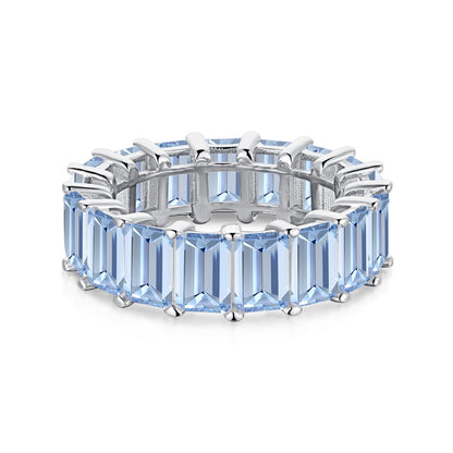 [Am jewelry]0.75 Carat Elegant Emerald Cut Tennis Ring