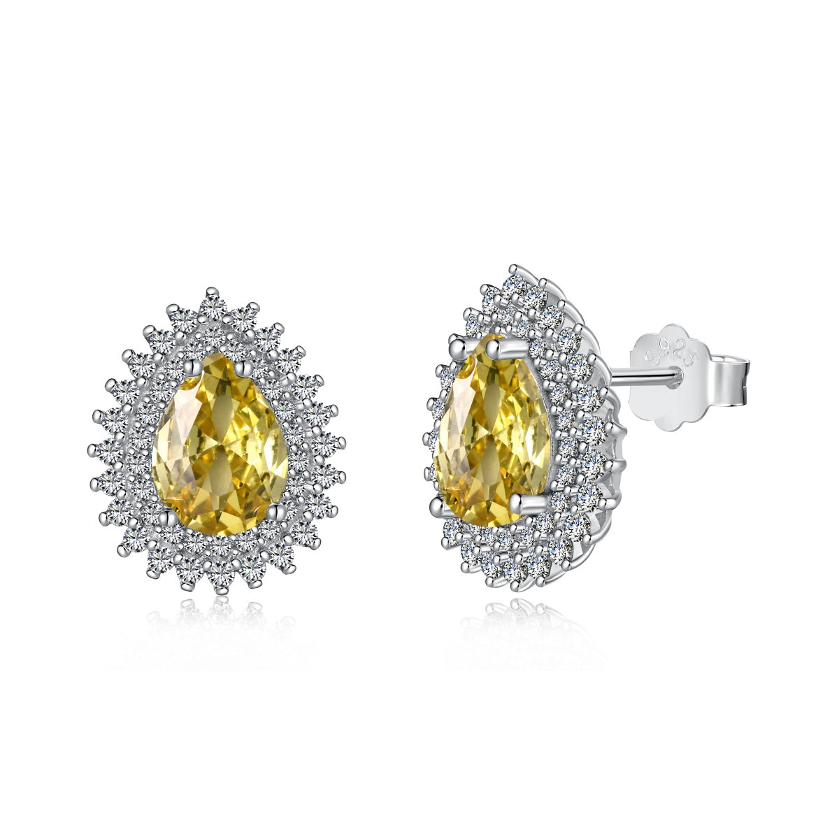 [Am jewelry]Delicate Gorgeous Pear Cut Daily Earrings