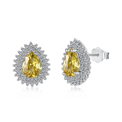 [Am jewelry]Delicate Gorgeous Pear Cut Daily Earrings