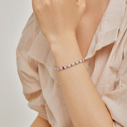 [Am jewelry]Radiant Colorful Round Shape Daily Bracelet