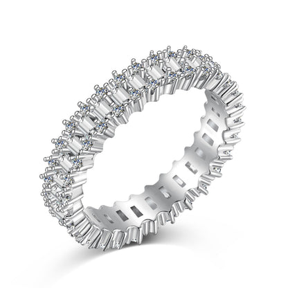 [Am jewelry]Splashy Ornate Emerald Cut Cocktail Ring