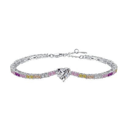 [Am jewelry]Delicate Romantic Heart Shape Lover Bracelet