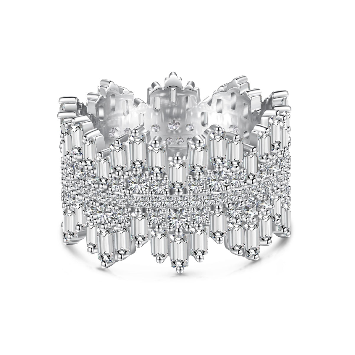 [Am jewelry]Luxurious Colorful Radiant Cut Daily Ring