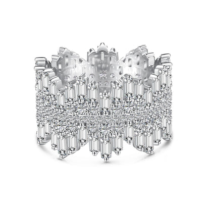 [Am jewelry]Luxurious Colorful Radiant Cut Daily Ring
