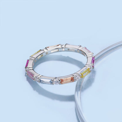 [Am jewelry]Lively In Shades Elegant Radiant Cut Daily Ring