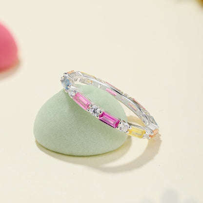 [Am jewelry]Lively In Shades Elegant Radiant Cut Daily Ring