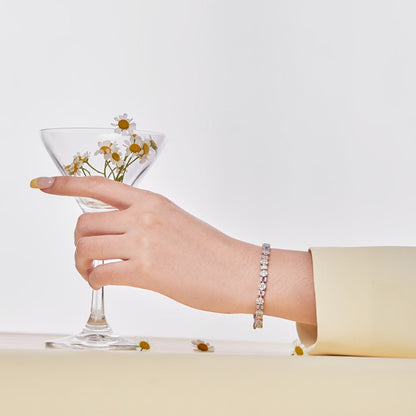 [Am jewelry]Dazzling Radiant Multi Cut Daily Bracelet