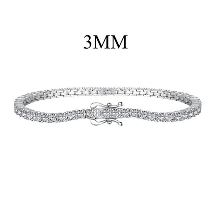 [Am jewelry]Dainty Charming Round Cut Tennis Bracelet