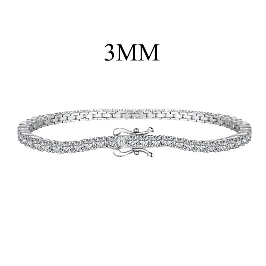 [Am jewelry]Dainty Charming Round Cut Tennis Bracelet