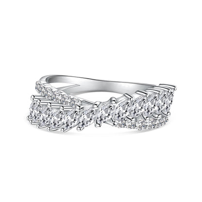 [Am jewelry]Unique Colorful Marquise Cut Daily Ring