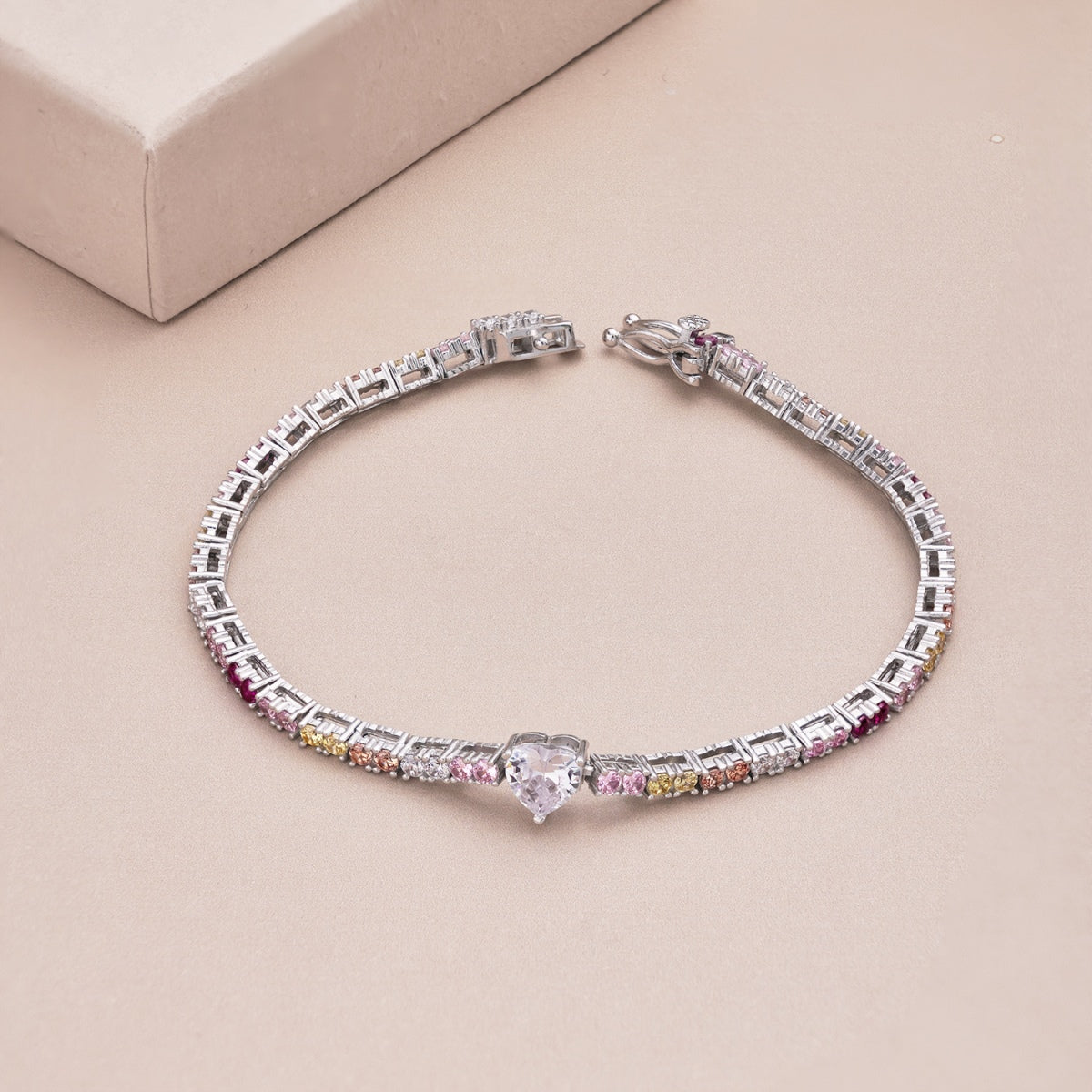 [Am jewelry]Delicate Romantic Heart Shape Lover Bracelet