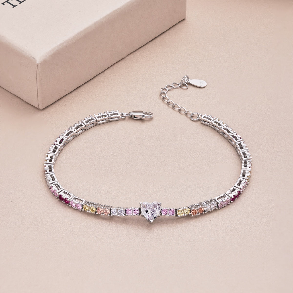 [Am jewelry]Delicate Romantic Heart Shape Lover Bracelet