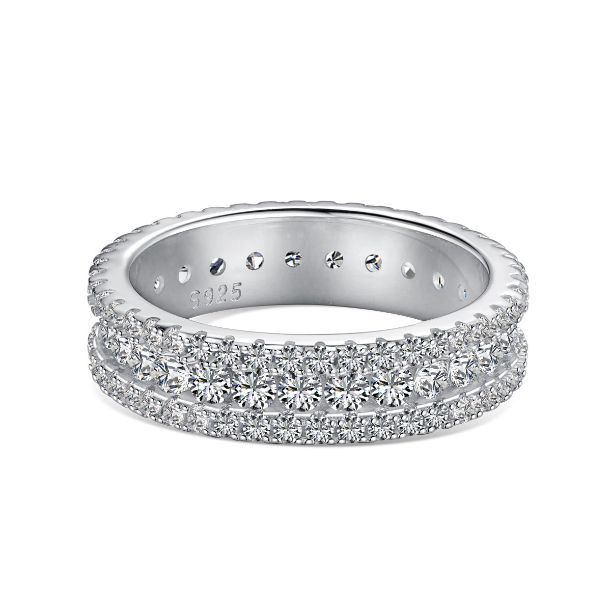 [Am jewelry]Delicate Colorful Round Cut Daily Ring