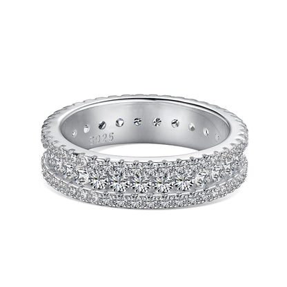 [Am jewelry]Delicate Colorful Round Cut Daily Ring