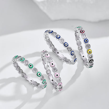 [Am jewelry]Sparkling Vibrant Round Shape Daily Ring