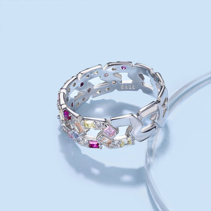 [Am jewelry]Sparkling Vibrant Emerald Cut Daily Ring