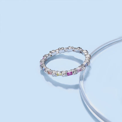 [Am jewelry]Charming Colorful Round Cut Daily Ring