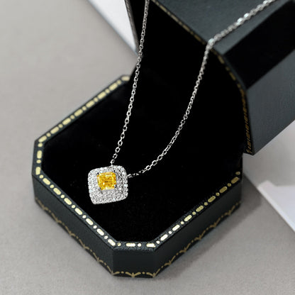 [Am jewelry]Sparkling Asscher Cut Necklace