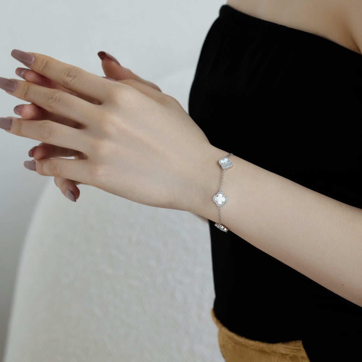 [Am jewelry]Four-Leaf Clover Exquisite Bracelet