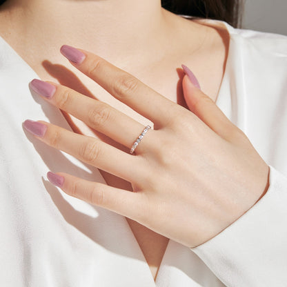 [Am jewelry]Sparkling Vibrant Round Shape Daily Ring