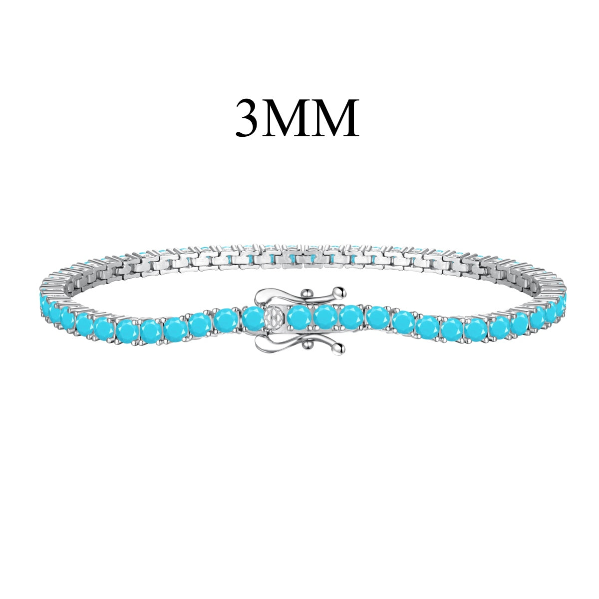 [Am jewelry]Dainty Charming Round Cut Tennis Bracelet