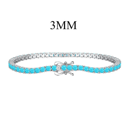 [Am jewelry]Dainty Charming Round Cut Tennis Bracelet
