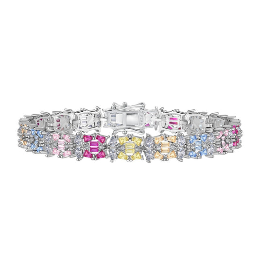 [Am jewelry]Delicate Colorful Multi Cut Party Bracelet