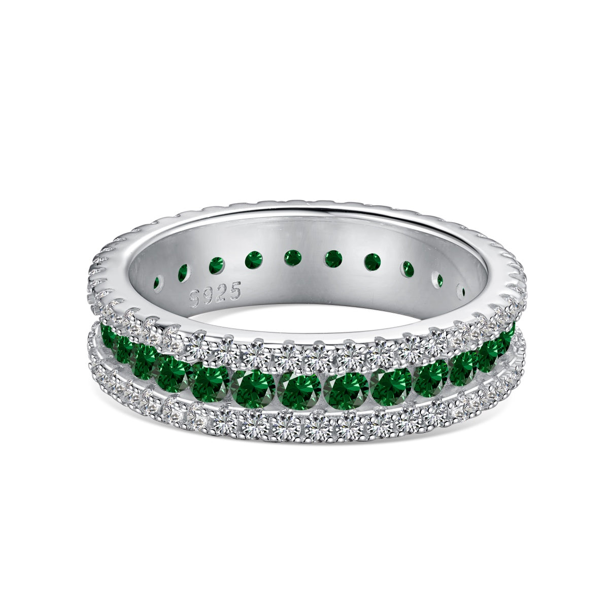 [Am jewelry]Delicate Colorful Round Cut Daily Ring